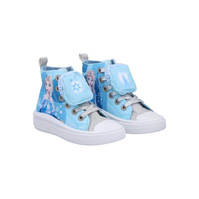 Imagen 2 del producto Zapatilla sportzone Lona Alta Infantil Frozen Celeste FRICS
