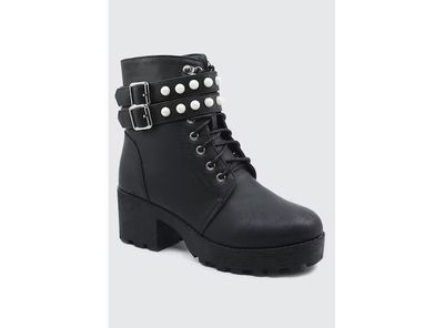 Botín Stylo Citrino Mujer Negro KX263819