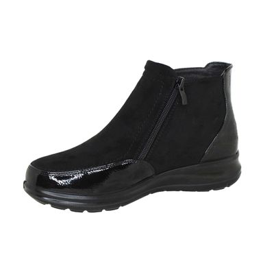 Imagen 2 del producto Botín By Pass Gamuza Mujer Negro Z2705-1