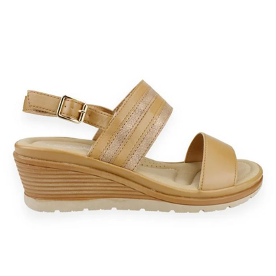 SANDALIAS NEW WALK CAMEL MUJER A2152-303-CA