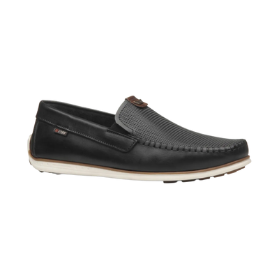 MOCASINES PEGADA NEGRO DE HOMBRE 142002-02