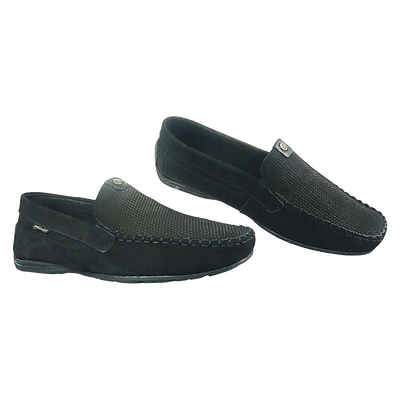 Imagen 2 del producto MOCASINES PEGADA CUERO NOBUCK NEGRO (HOMBRE) | 140741-08