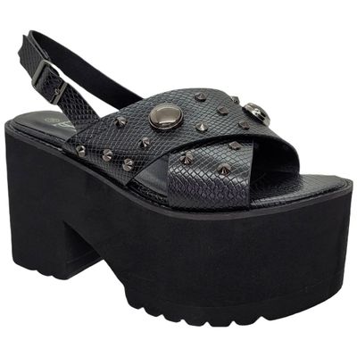 Sandalia Stylo Negro Mujer ST2334