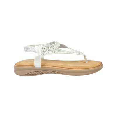 SANDALIAS BONNY FRANCO PLATA MUJER 384-0073