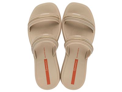 Sandalia Mujer Beige Glow Slide Ipanema
