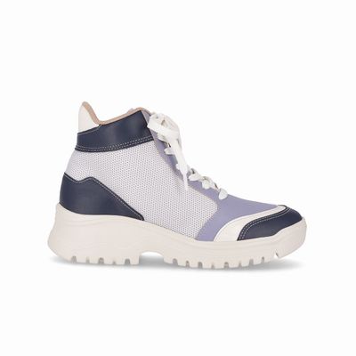 Zapatilla Urbana Mujer Azul/Natural Lana Piccadilly