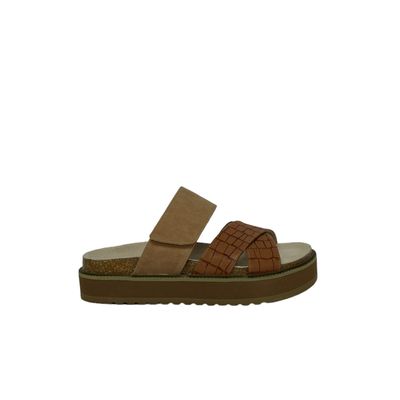 Sandalia Mujer Camel Copa Detogni