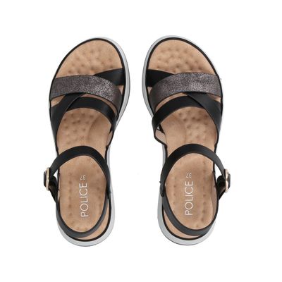 Imagen 2 del producto Sandalia Mujer Negro Plataforma Laura Police