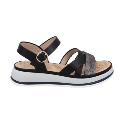 Imagen 1 del producto Sandalia Mujer Negro Plataforma Laura Police