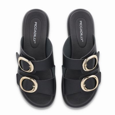 Imagen 2 del producto Sandalia Mujer Negro/Dorado Sol  Piccadilly