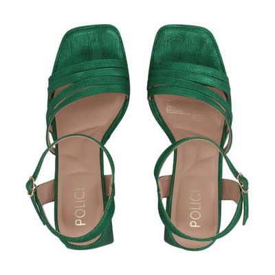 Imagen 2 del producto Sandalia Mujer Verde Taco Medio Gala Police