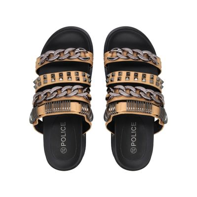 Imagen 2 del producto Sandalia Mujer Negro/Beige Soki Police