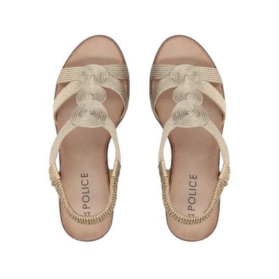 Imagen 2 del producto Sandalia Mujer Dorado Taco Medio Camila Police