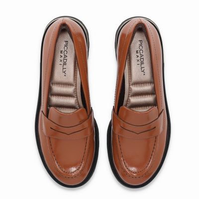 Imagen 2 del producto Mocasín Mujer Ocre/Charol Gisa Piccadilly