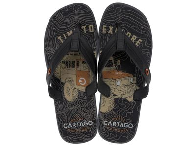 Sandalia Hombre Negro/Gris Dakar Cartago