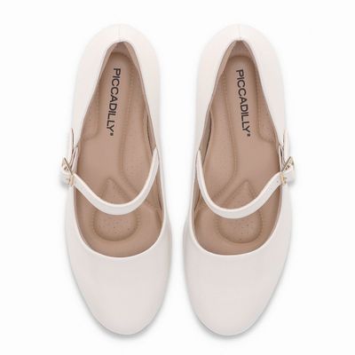 Imagen 2 del producto Zapato Mary Jane Mujer Crema /Charol Laura Piccadilly