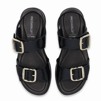 Imagen 2 del producto Sandalia Mujer Negro SoftStep Anabela Piccadilly
