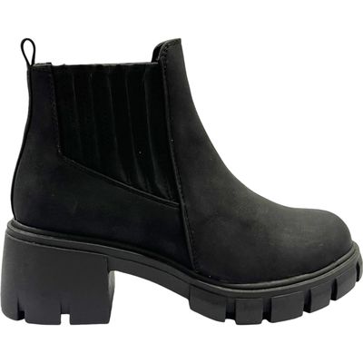 Botin Mujer Negro Plataforma Venecia Detogni