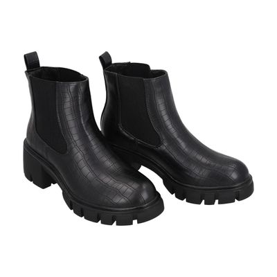 Imagen 2 del producto Botin Casual Mujer Negro Plataforma Dona Police