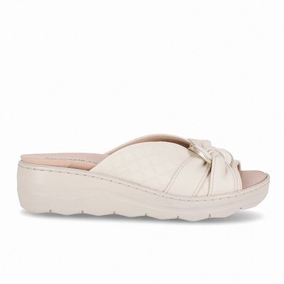 Sandalia Mujer Crema SPA Anabela Piccadilly