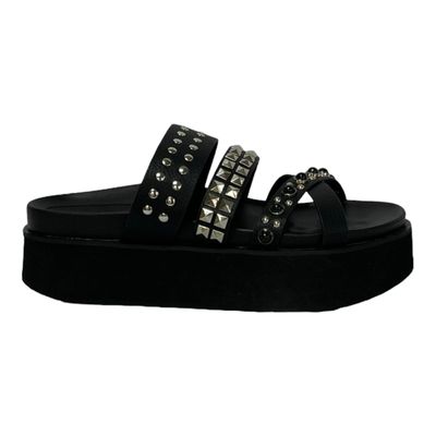 Sandalia Mujer Negro Pantin Detogni