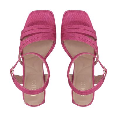 Imagen 2 del producto Sandalia Mujer Fucsia Taco Medio Gala Police