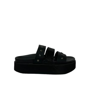 Sandalia Negro Mujer Mundaka Detogni