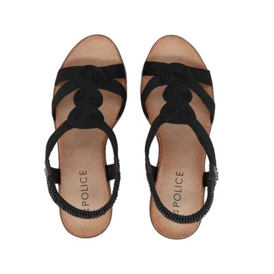 Imagen 2 del producto Sandalia Mujer Negro Taco Medio Camila Police