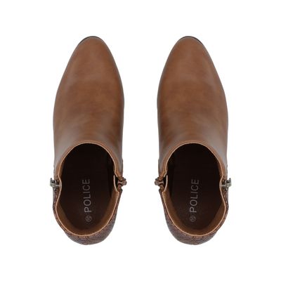 Imagen 2 del producto Botin Mujer Marrón Taco Medio Lux Police