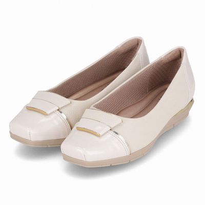 Imagen 2 del producto Zapato Mujer Crema/Dorado Fernanda Piccadilly