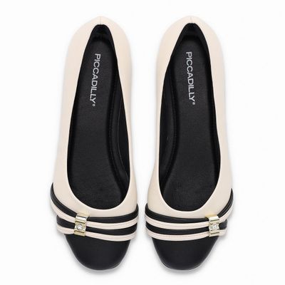 Imagen 2 del producto Ballerina Mujer Crema/Negro Raquel Piccadilly