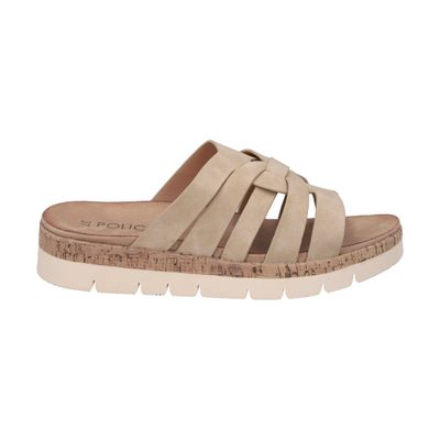 Sandalia Mujer Camel Valentina Police