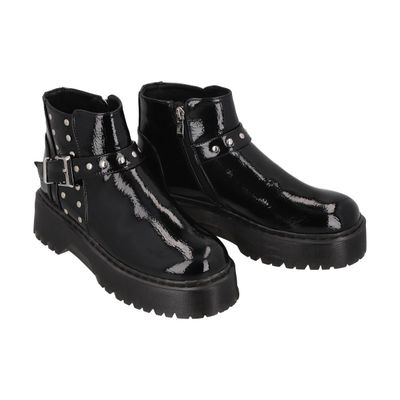 Imagen 2 del producto Botin Casual Mujer Negro Plataforma Rob 53 Police