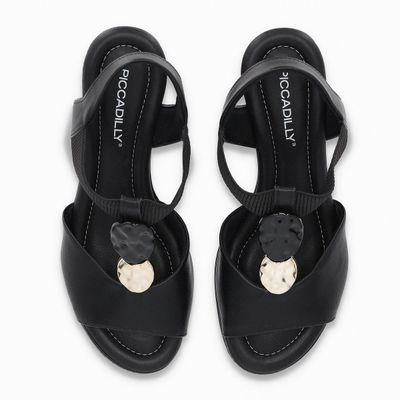 Imagen 2 del producto Sandalia Mujer Negro/Dorado Alice Piccadilly