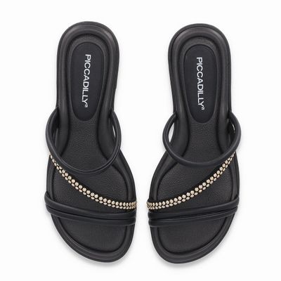 Imagen 2 del producto Sandalia Mujer Negro/Strass Taila 78 Piccadilly