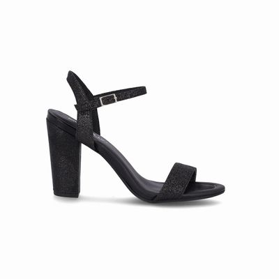 Sandalia Mujer Negro/Glitter Rafa Piccadilly