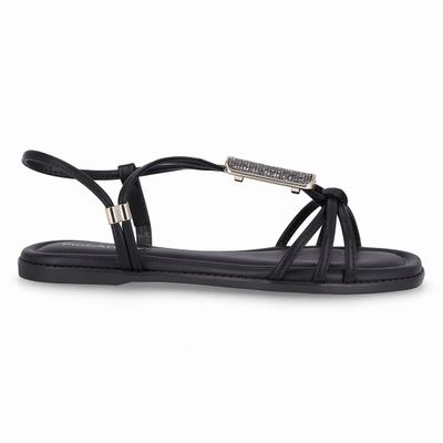Sandalia Mujer Negro/Strass Gabi 069 Piccadilly