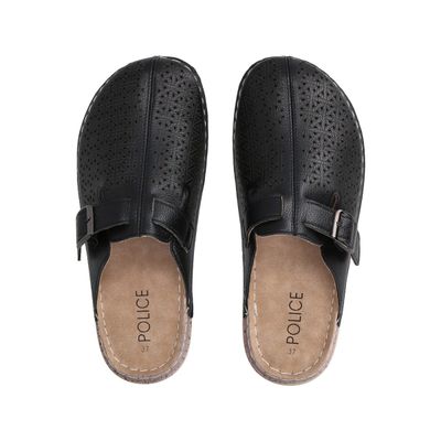 Imagen 2 del producto Zueco Mujer Negro/Camel Marina Police