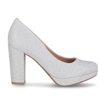 Zapato Mujer Plata/Glitter Evelin Piccadilly