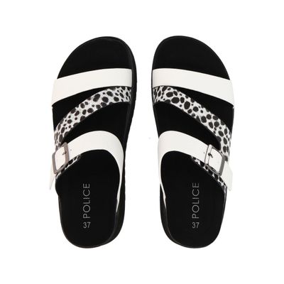 Imagen 2 del producto Sandalia Mujer Blanco/Print Plataforma Constanza Police