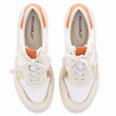 Imagen 2 del producto Zapatilla Mujer Blanco/Naranjo Beta Piccadilly