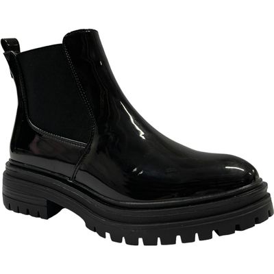 Imagen 2 del producto Botin Casual Mujer Negro Charol Oporto Detogni