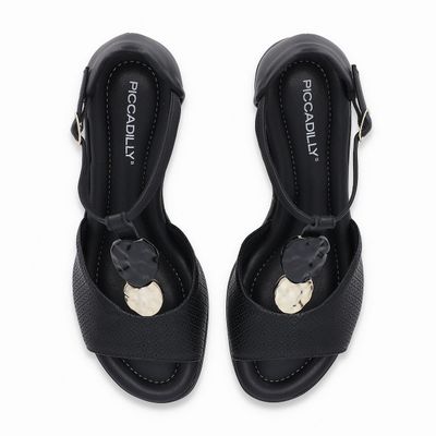 Imagen 2 del producto Sandalia Mujer Negro/Dorado Paola 516 Piccadilly