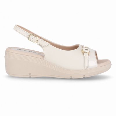 Sandalia Mujer Crema Cecilia 339 Piccadilly