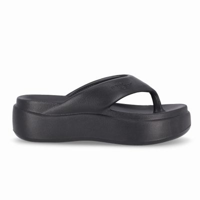 Sandalia Mujer Negro Marshmallow Plataforma Piccadilly