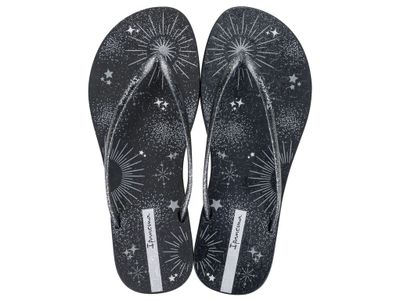 Sandalia Mujer Negro/Glitter Easy Mais Ipanema
