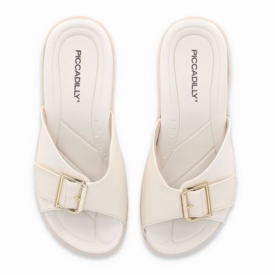 Imagen 2 del producto Sandalia Mujer Crema/Dorado Fascitis Anabela 16 Piccadilly