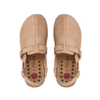 Imagen 2 del producto Zueco Mujer Marina Camel Police