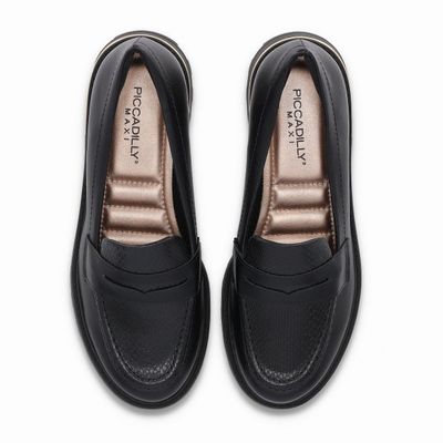 Imagen 2 del producto Mocasín Mujer Negro/Snake Gisa Piccadilly