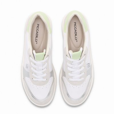 Imagen 2 del producto Zapatilla Mujer Blanco/Verde Beta Piccadilly